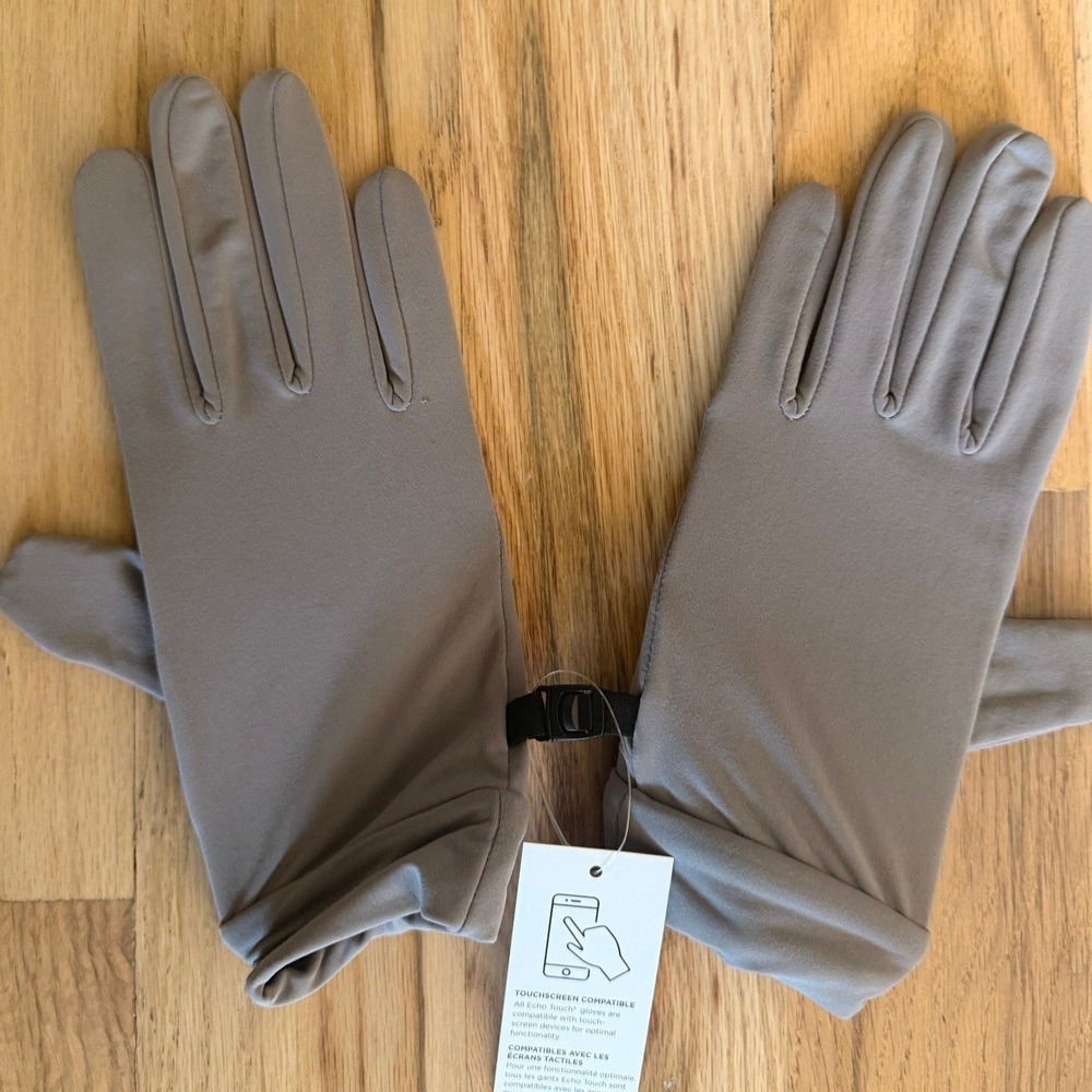 NWT Banana Republic Mens City Touchscreen Compatible Gloves Gray Stretch M/L